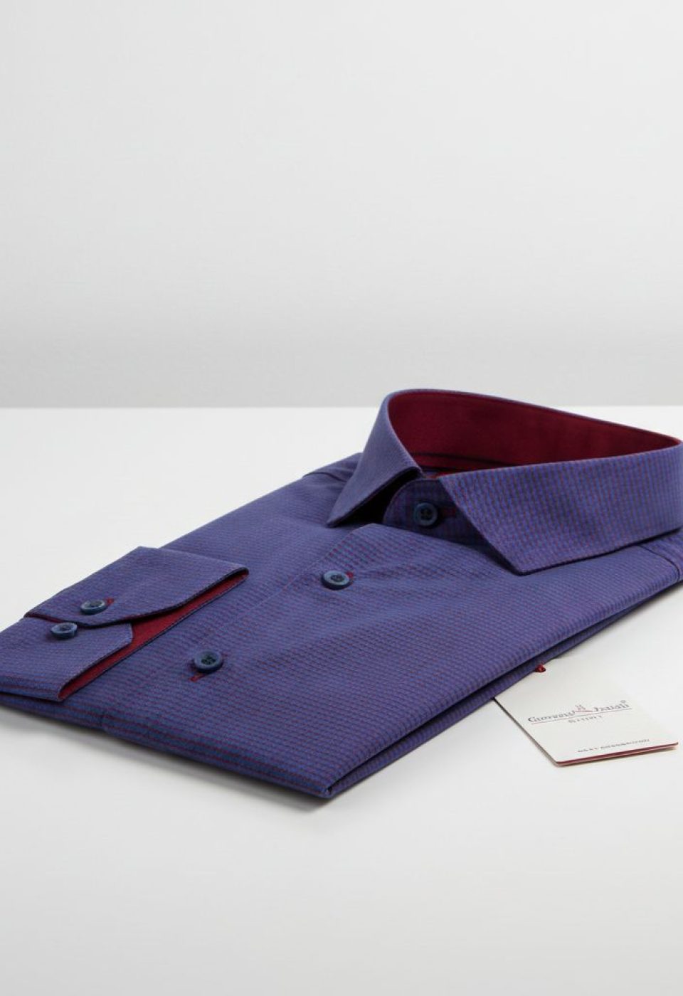 Slim Fit Uzun Kol Desenli Erkek Gömlek 3GMK311436012