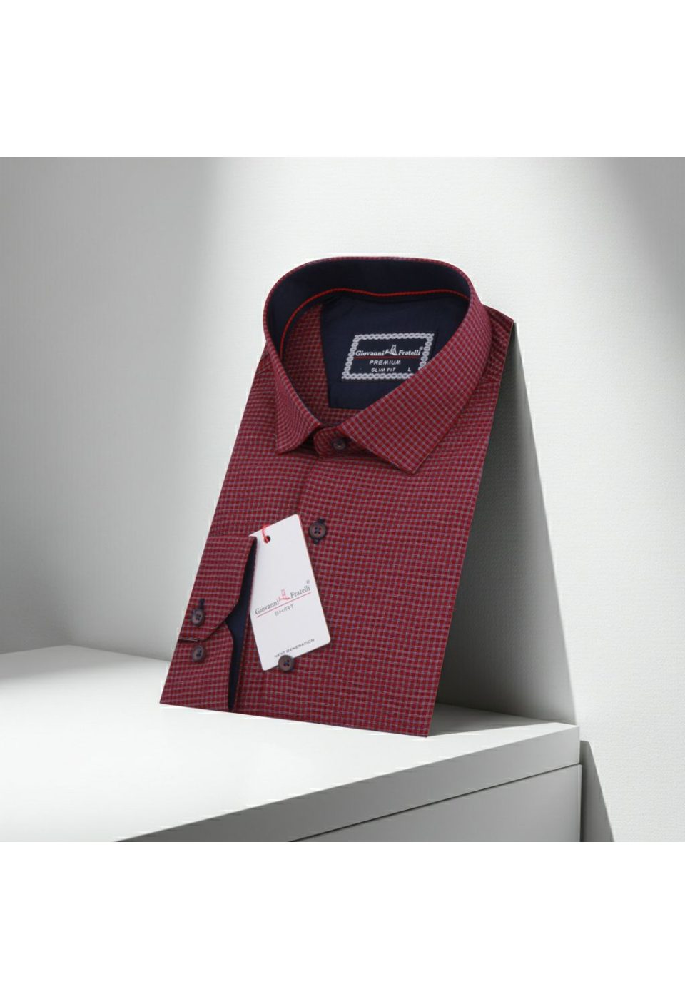 Slim Fit Uzun Kol Desenli Erkek Gömlek 3GMK311436024 - Giovanni Fratelli