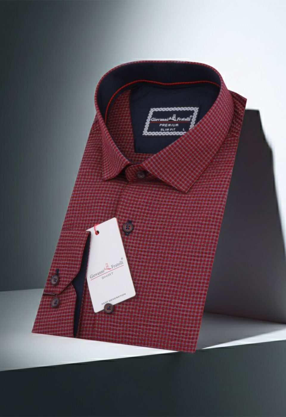 Slim Fit Uzun Kol Desenli Erkek Gömlek 3GMK311436024 - Giovanni Fratelli