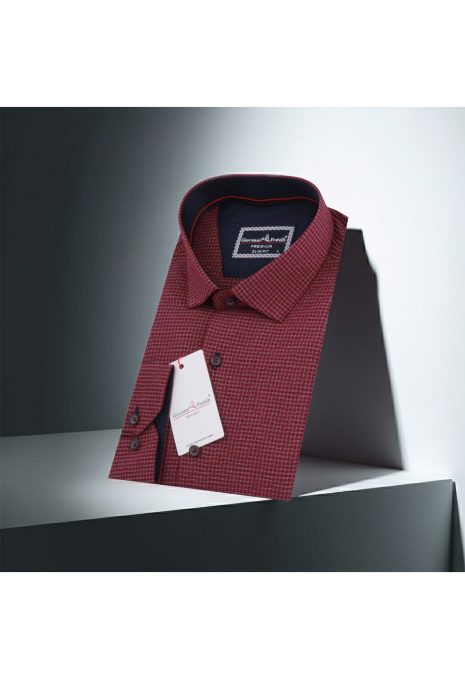 Slim Fit Uzun Kol Desenli Erkek Gömlek 3GMK311436024 - Giovanni Fratelli