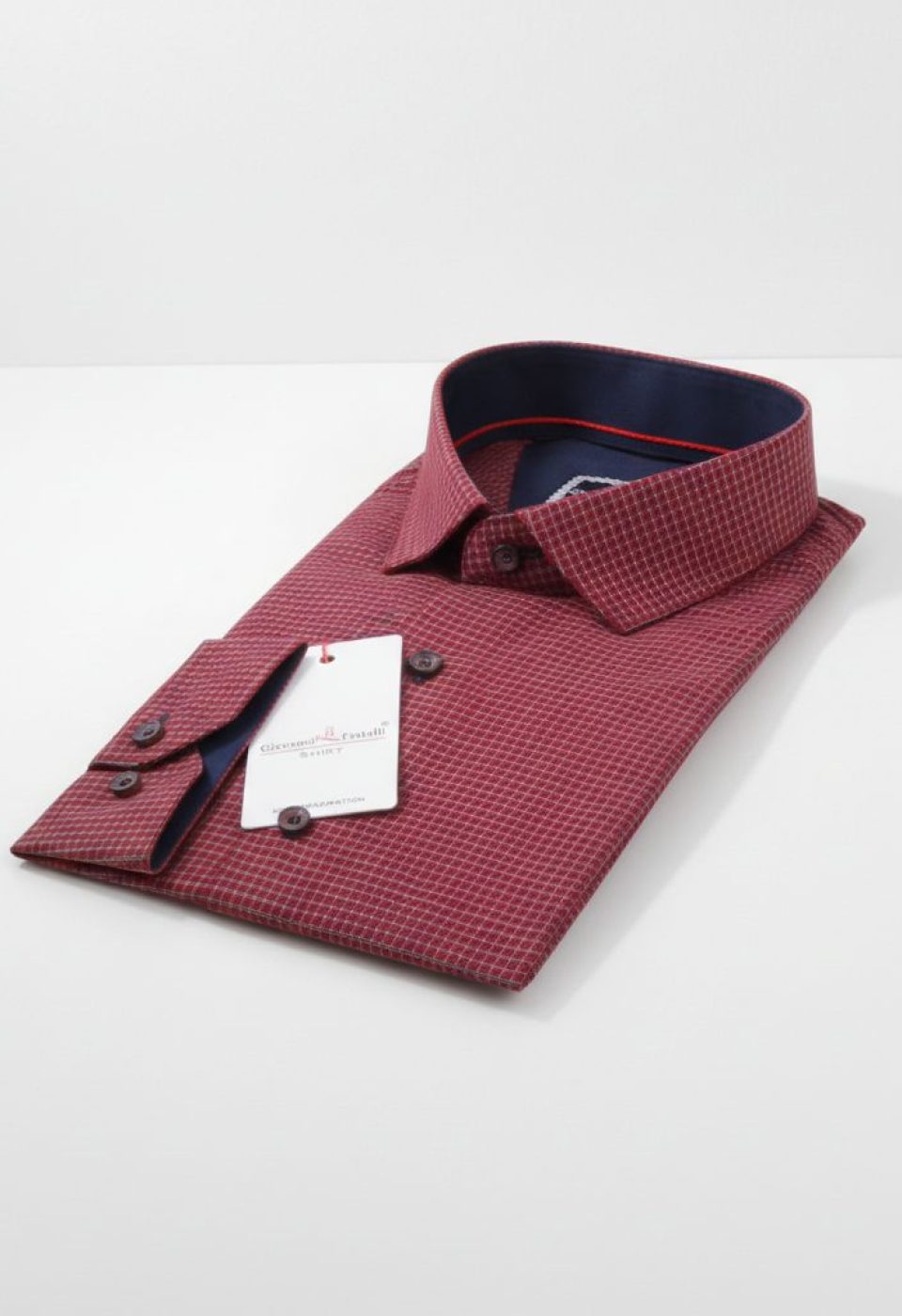 Slim Fit Uzun Kol Desenli Erkek Gömlek 3GMK311436024 - Giovanni Fratelli