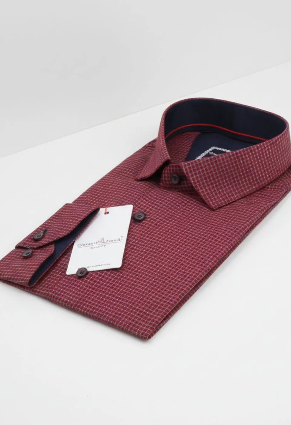 Slim Fit Uzun Kol Desenli Erkek Gömlek 3GMK311436024