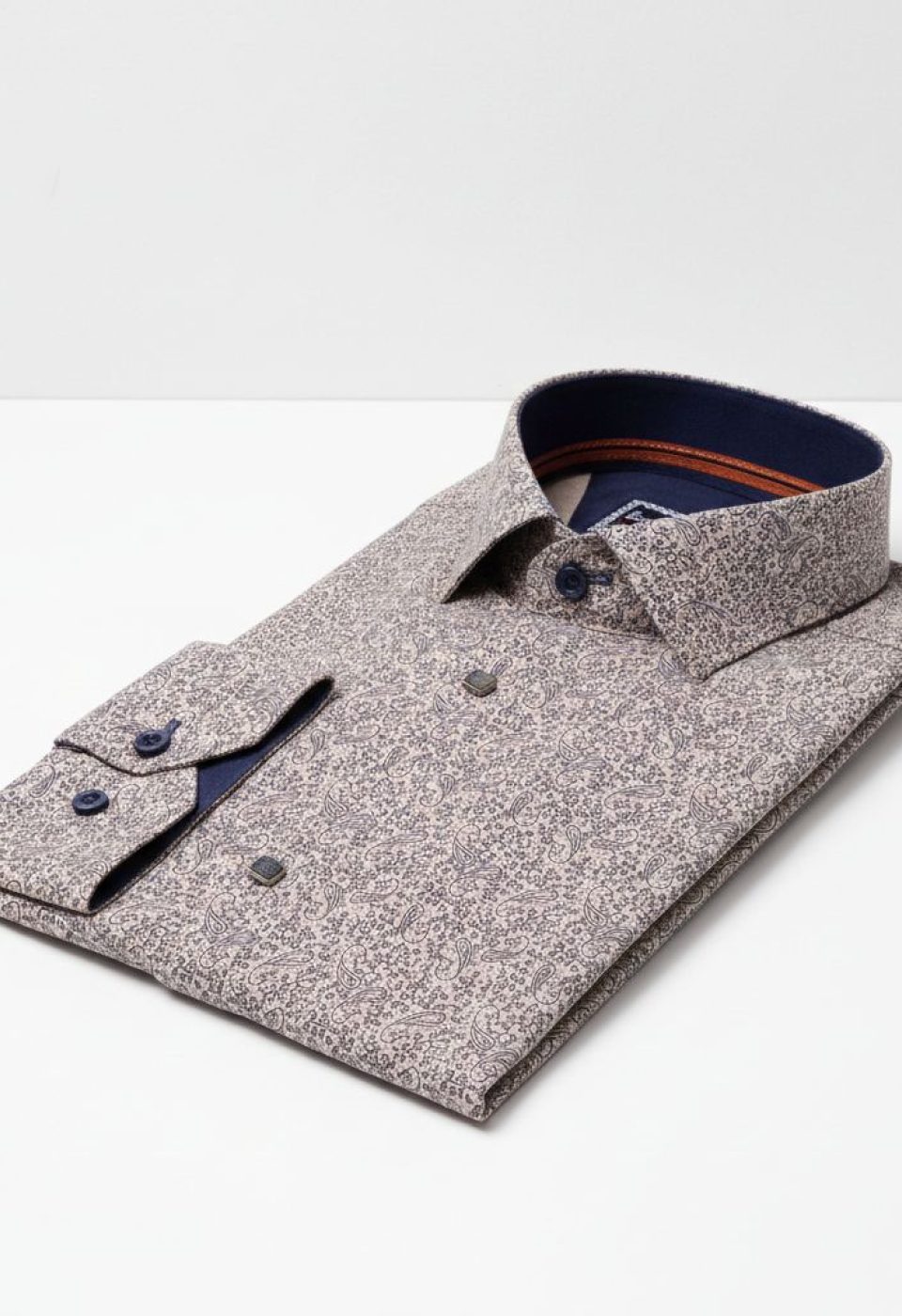 Slim Fit Uzun Kol Desenli Erkek Gömlek 3GMK311445003 Slim Fit Uzun Kol Desenli Erkek Gömlek 3GMK311445003