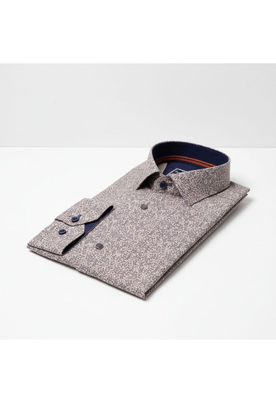Slim Fit Uzun Kol Desenli Erkek Gömlek 3GMK311445003 - Giovanni Fratelli