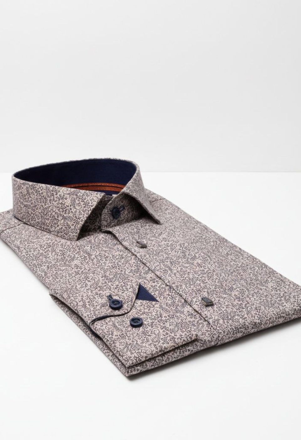Slim Fit Uzun Kol Desenli Erkek Gömlek 3GMK311445003 - Giovanni Fratelli