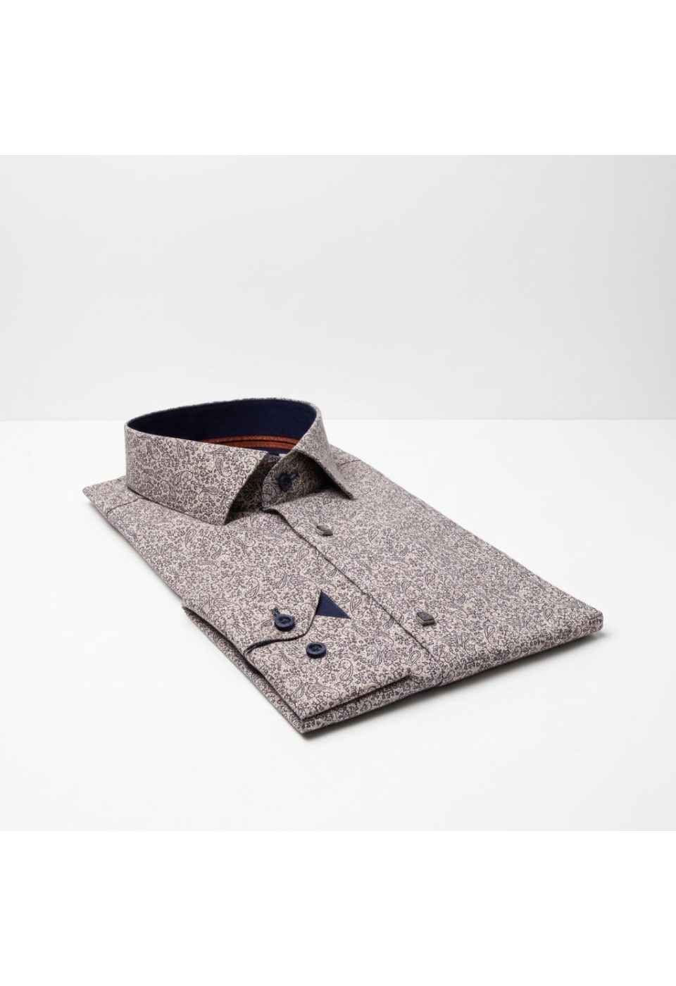 Slim Fit Uzun Kol Desenli Erkek Gömlek 3GMK311445003 - Giovanni Fratelli