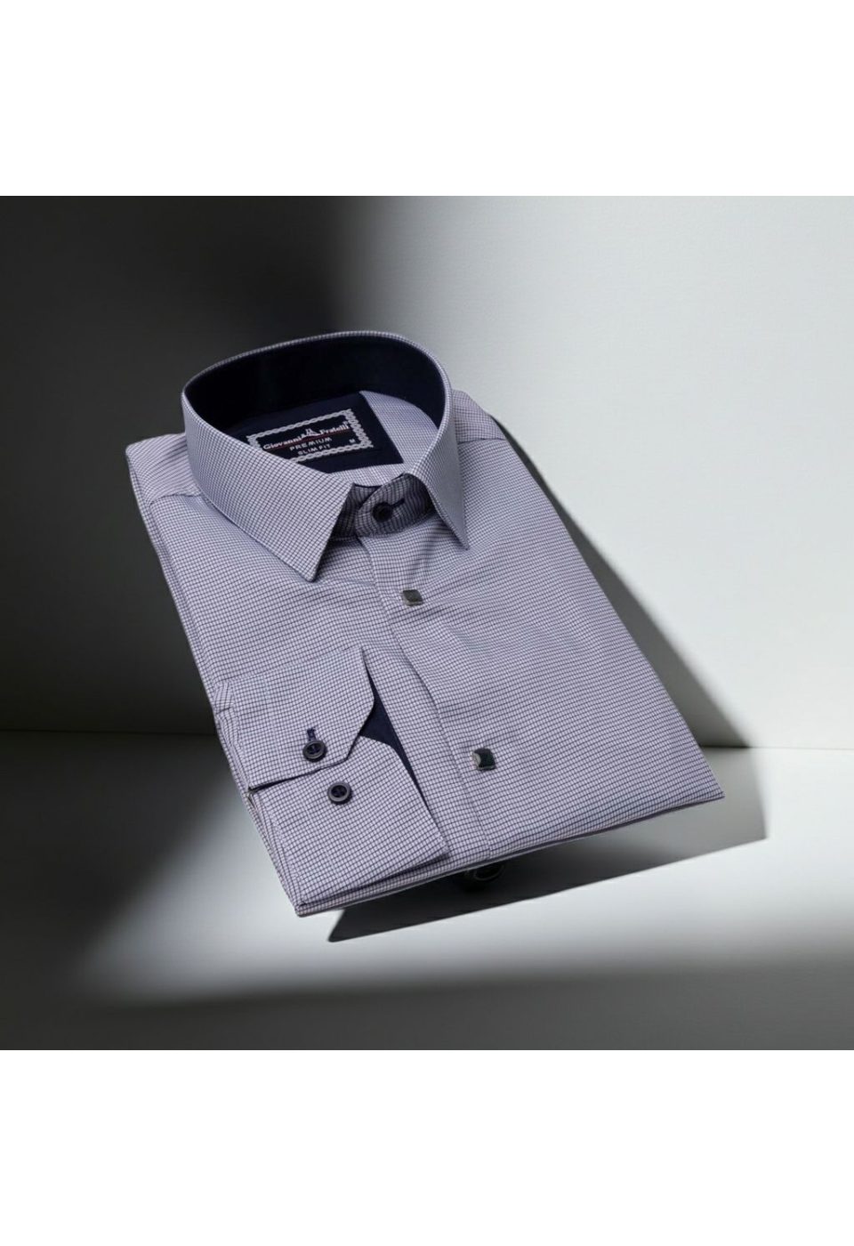 Slim Fit Uzun Kol Desenli Erkek Gömlek 3GMK311453001 - Giovanni Fratelli