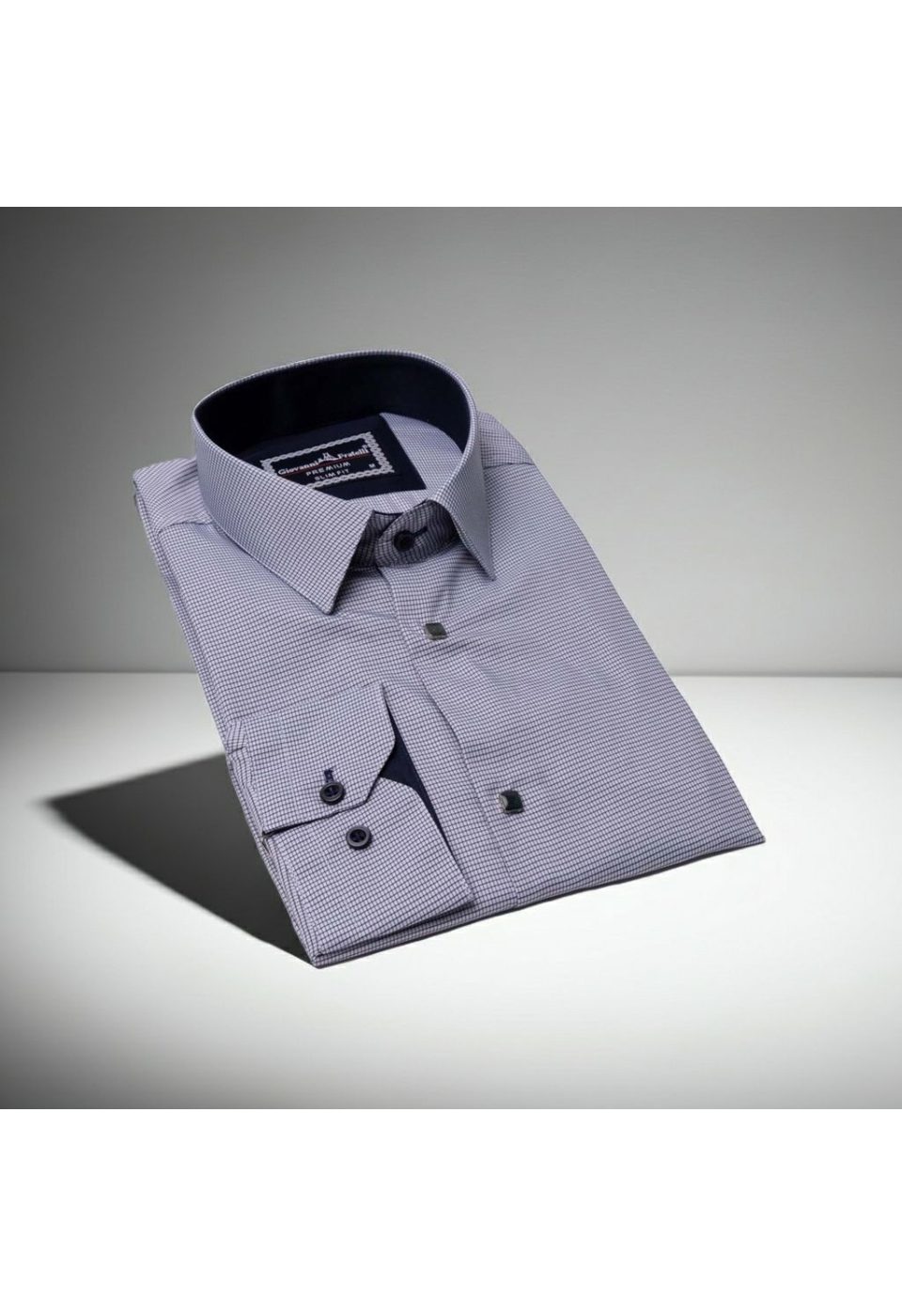 Slim Fit Uzun Kol Desenli Erkek Gömlek 3GMK311453001 - Giovanni Fratelli