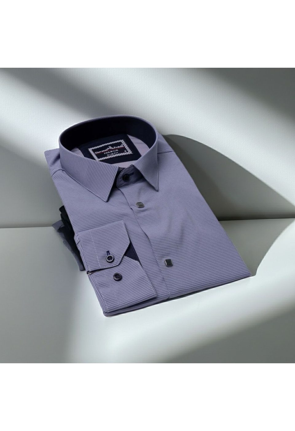 Slim Fit Uzun Kol Desenli Erkek Gömlek 3GMK311453003 - Giovanni Fratelli