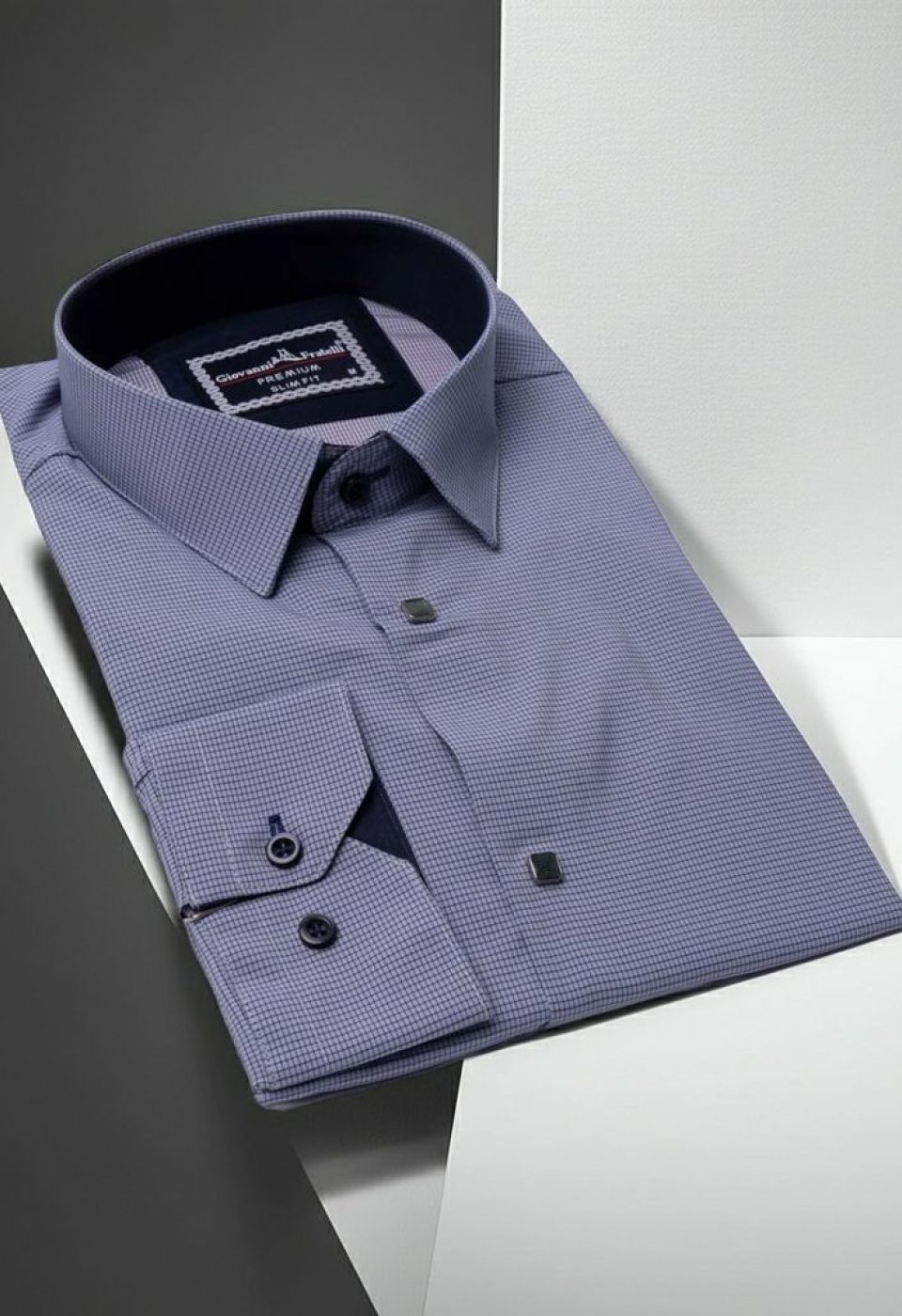 Slim Fit Uzun Kol Desenli Erkek Gömlek 3GMK311453003 - Giovanni Fratelli