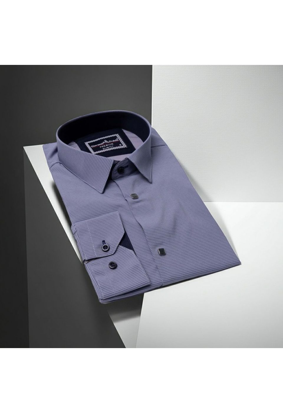 Slim Fit Uzun Kol Desenli Erkek Gömlek 3GMK311453003 - Giovanni Fratelli
