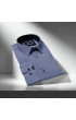 Slim Fit Uzun Kol Desenli Erkek Gömlek 3GMK311453004