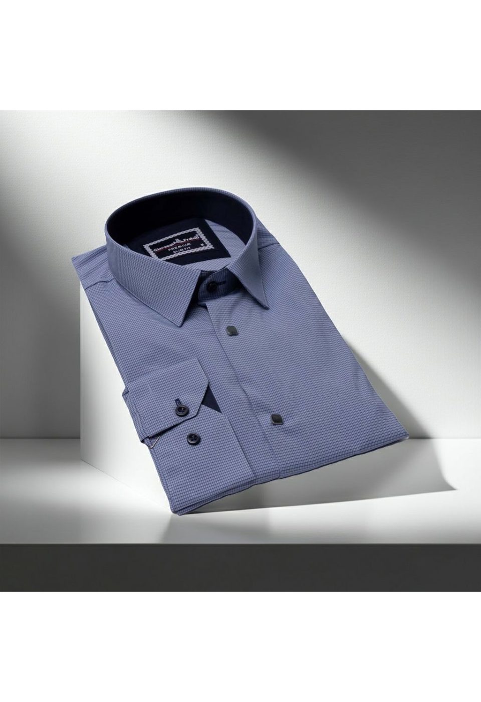 Slim Fit Uzun Kol Desenli Erkek Gömlek 3GMK311453004 - Giovanni Fratelli