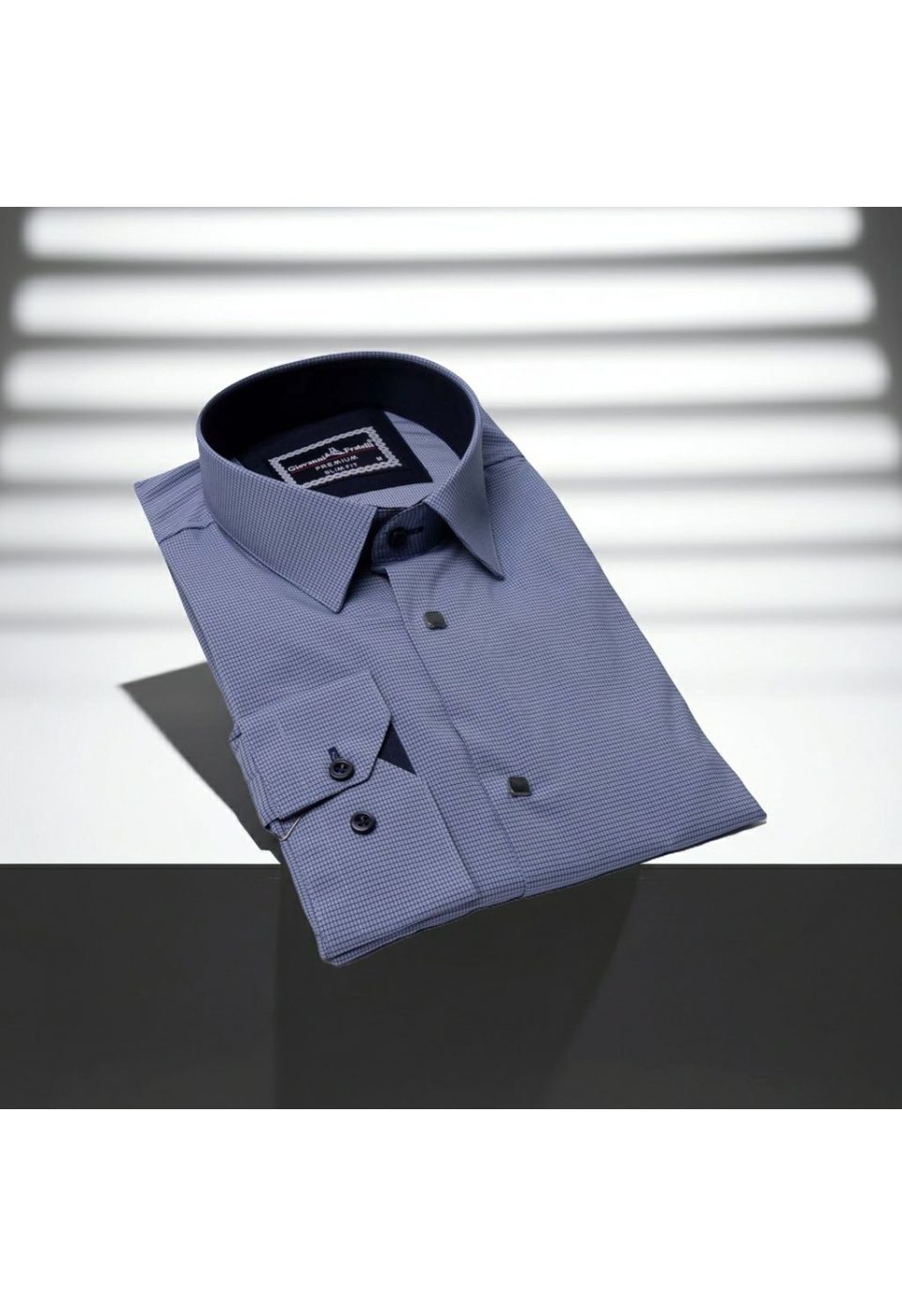 Slim Fit Uzun Kol Desenli Erkek Gömlek 3GMK311453004 - Giovanni Fratelli