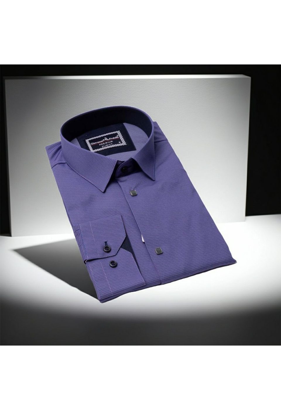 1453 CR 005 Slim Fit Uzun Kol Desenli Erkek Gömlek 3GMK311453005 - Giovanni Fratelli