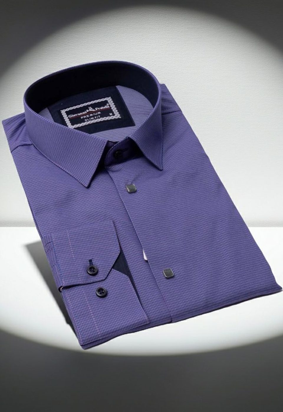 1453 CR 005 Slim Fit Uzun Kol Desenli Erkek Gömlek 3GMK311453005 - Giovanni Fratelli