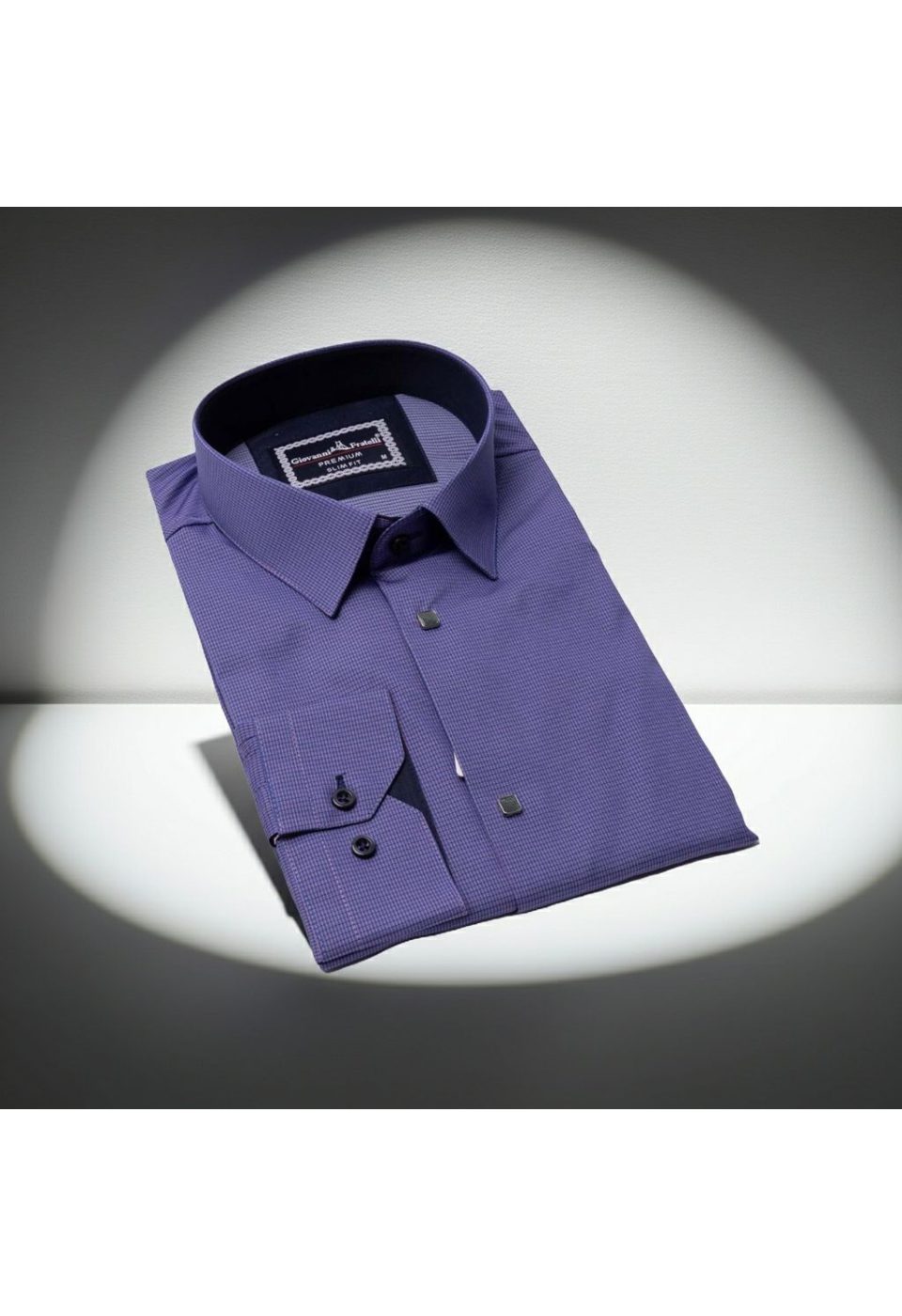 1453 CR 005 Slim Fit Uzun Kol Desenli Erkek Gömlek 3GMK311453005 - Giovanni Fratelli
