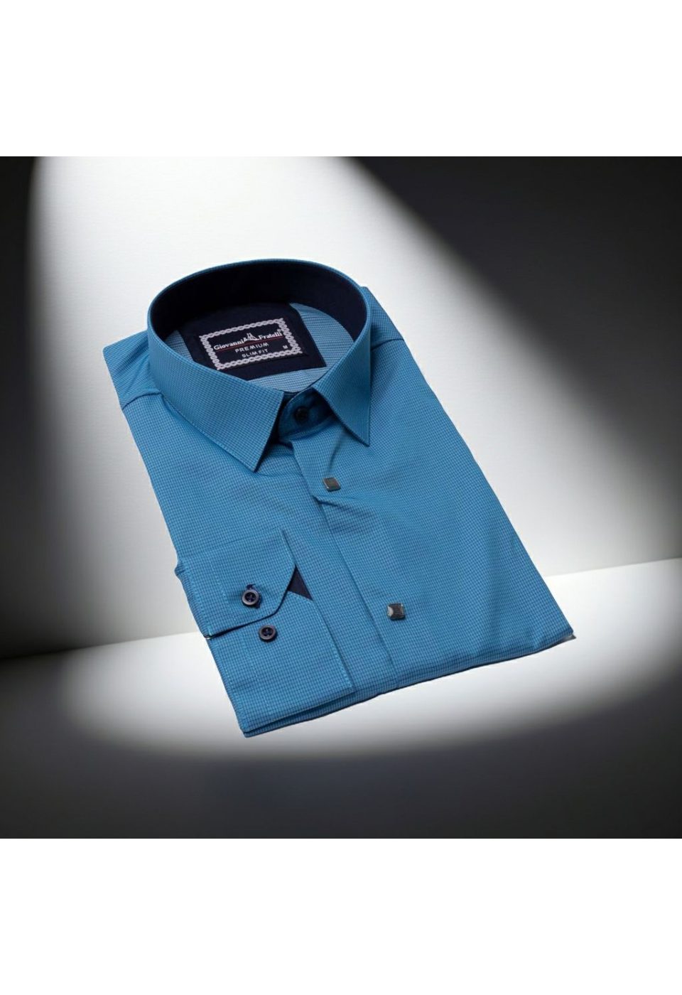 1453 CR 006 Slim Fit Uzun Kol Desenli Erkek Gömlek 3GMK311453006 - Giovanni Fratelli