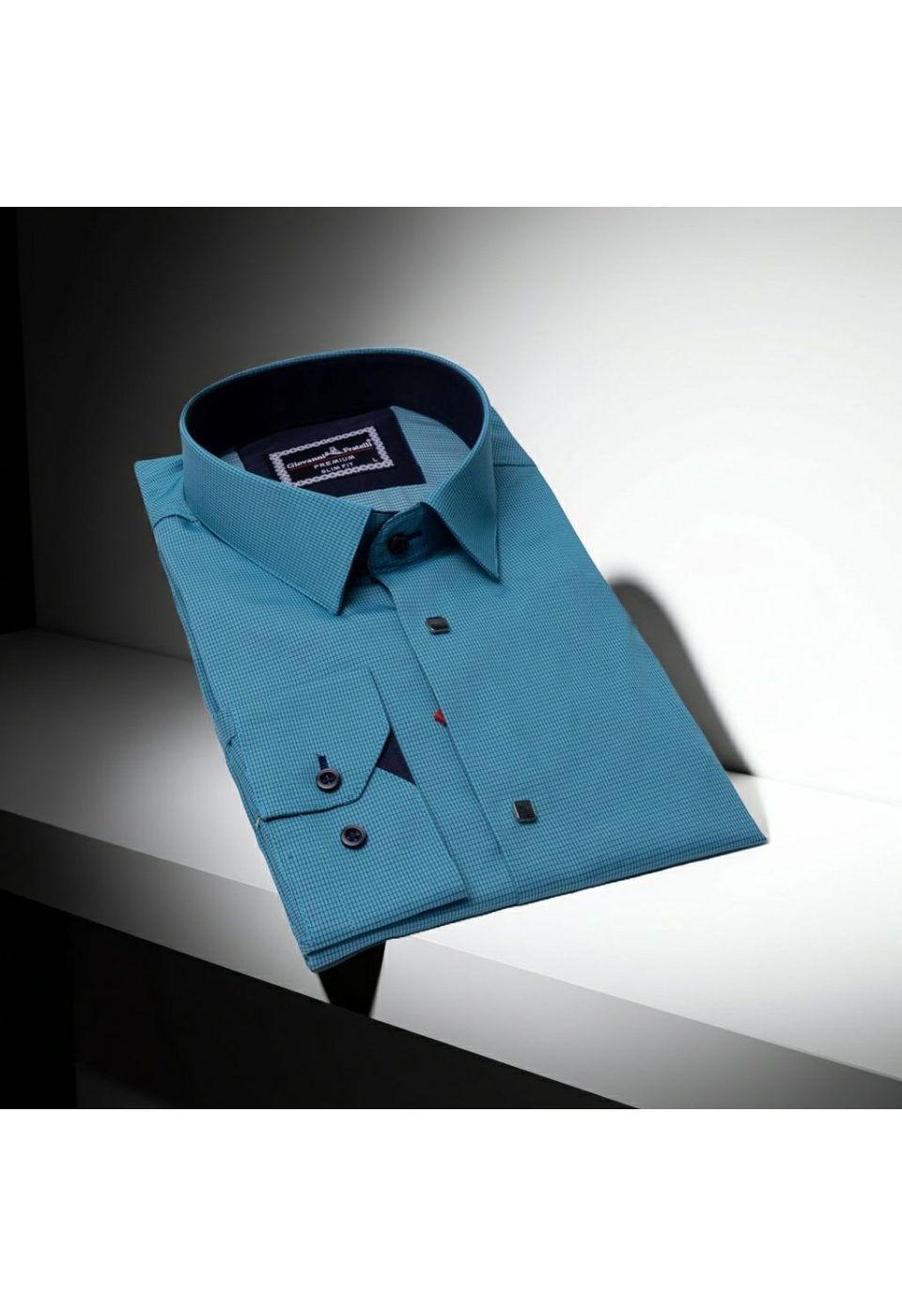 Slim Fit Uzun Kol Desenli Erkek Gömlek 3GMK311453007 - Giovanni Fratelli