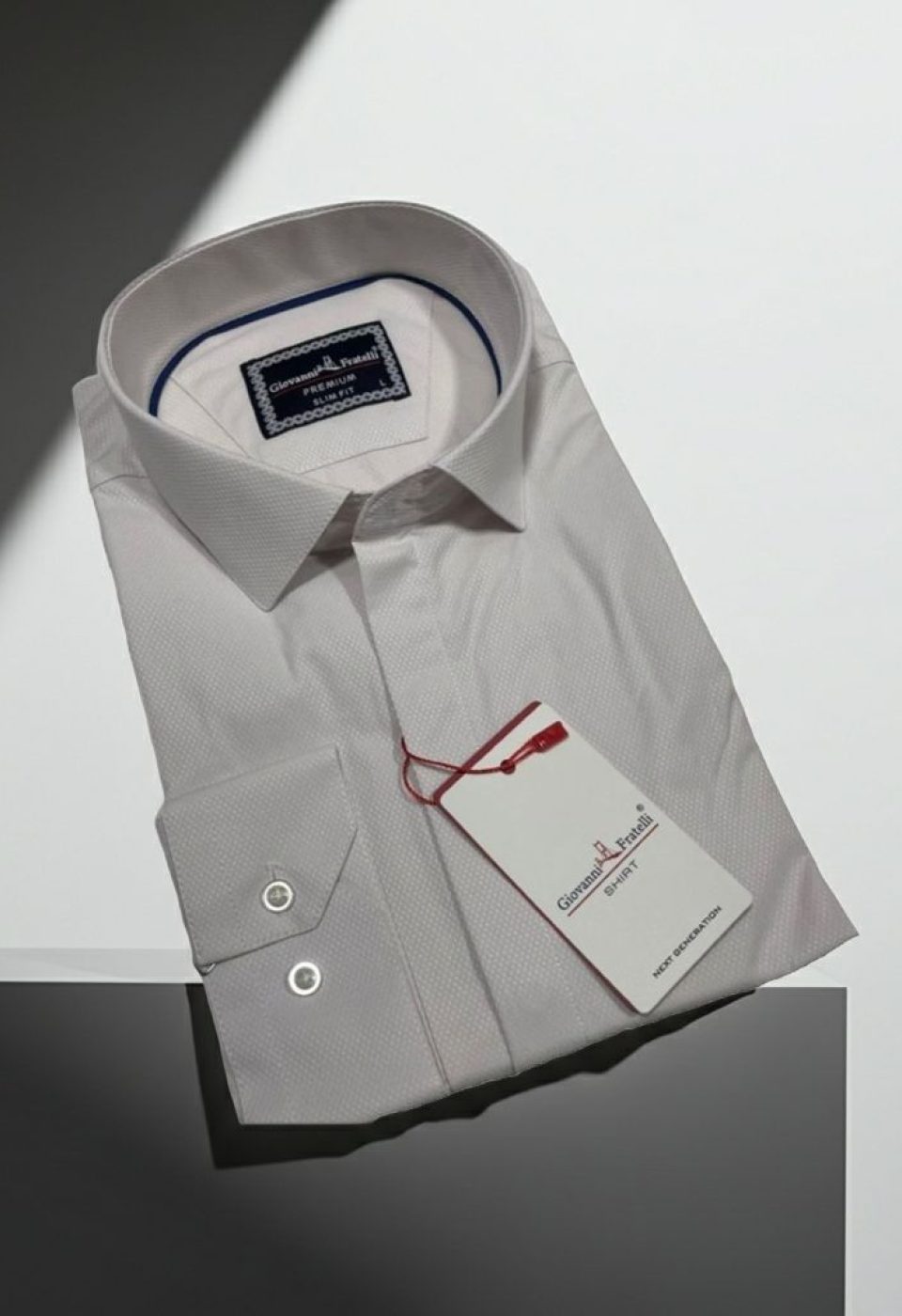 1454 CR 001 Slim Fit Uzun Kol Desenli Jakar Armürlü Gömlek 1454 CR 001 - Giovanni Fratelli