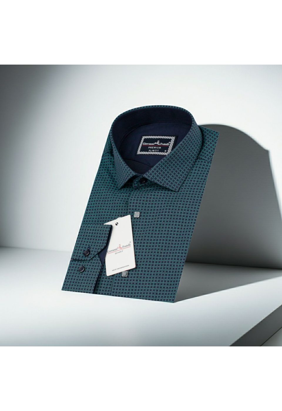 Slim Fit Uzun Kol Desenli Erkek Gömlek 3GMK311456004 - Giovanni Fratelli