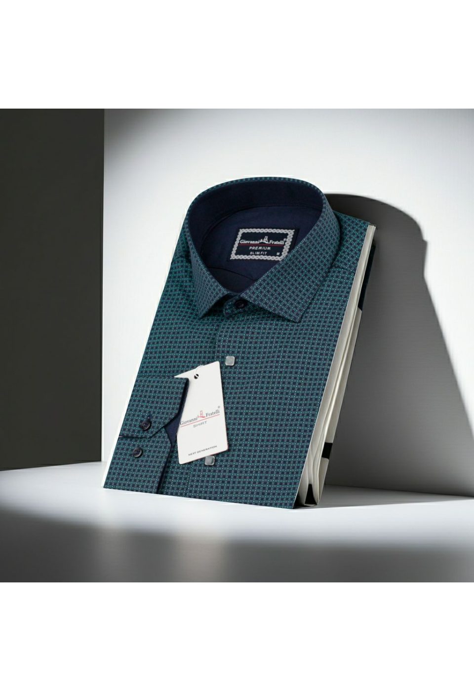 Slim Fit Uzun Kol Desenli Erkek Gömlek 3GMK311456004 - Giovanni Fratelli