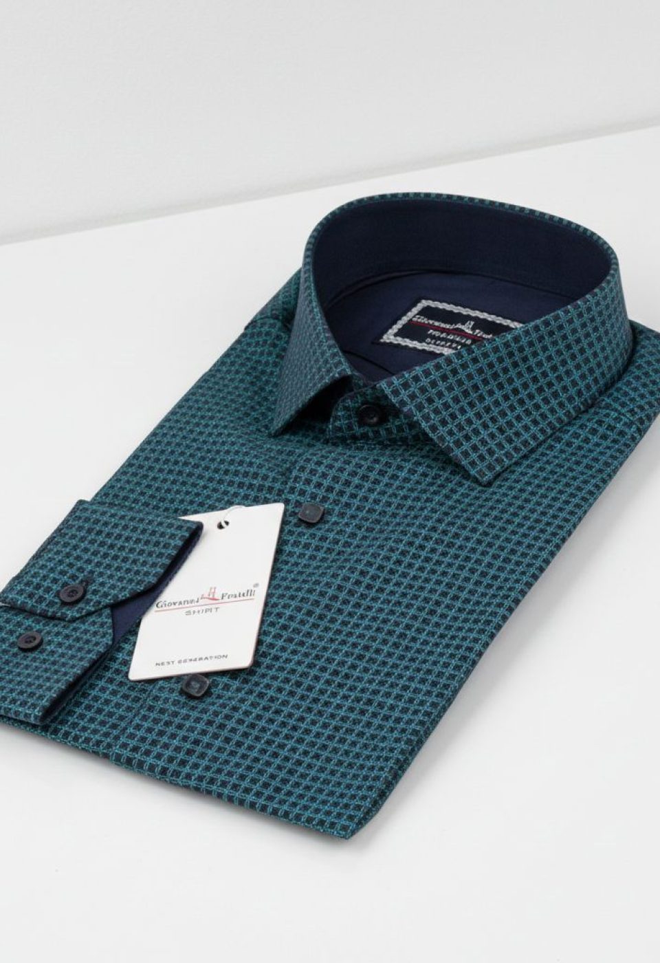 Slim Fit Uzun Kol Desenli Erkek Gömlek 3GMK311456004 - Giovanni Fratelli