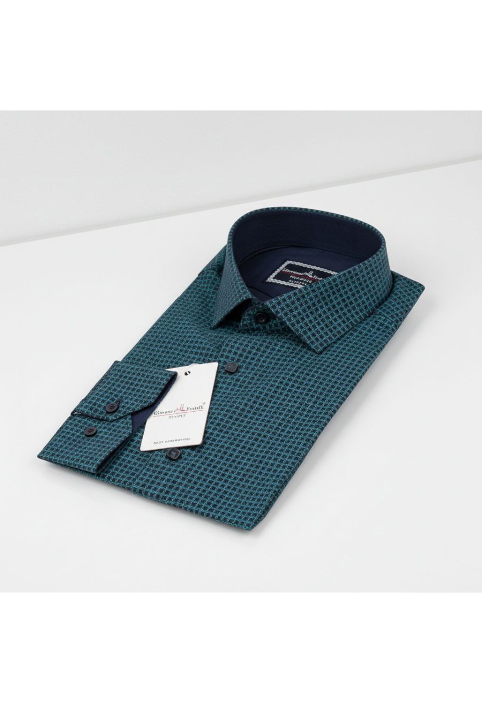 Slim Fit Uzun Kol Desenli Erkek Gömlek 3GMK311456004 - Giovanni Fratelli