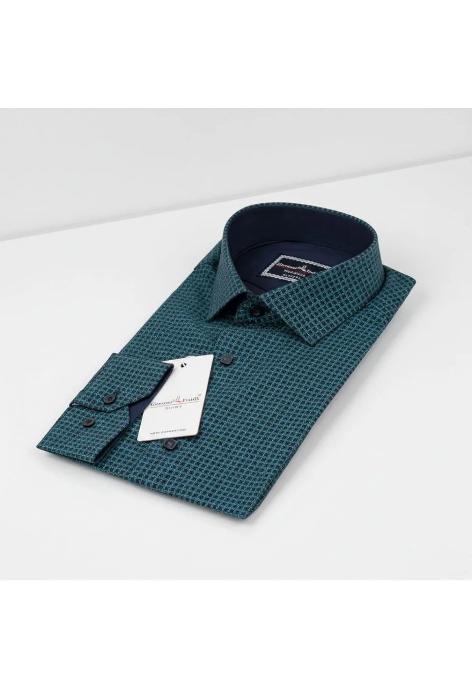 Slim Fit Uzun Kol Desenli Erkek Gömlek 3GMK311456004 - Giovanni Fratelli
