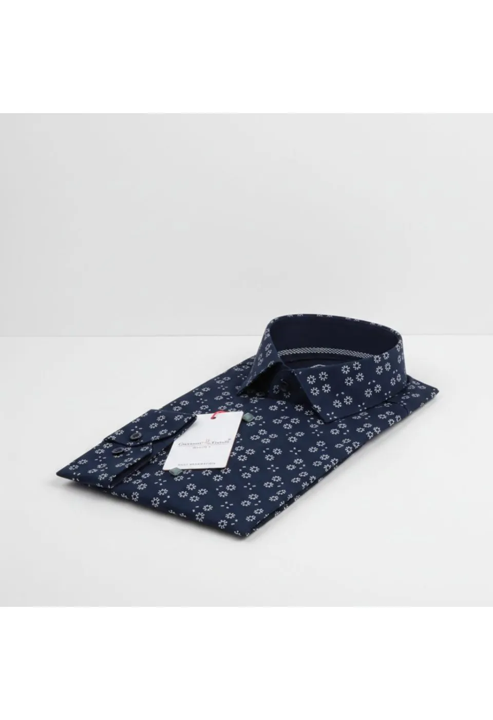 Slim Fit Uzun Kol Desenli Erkek Gömlek 3GMK311459015 - Giovanni Fratelli