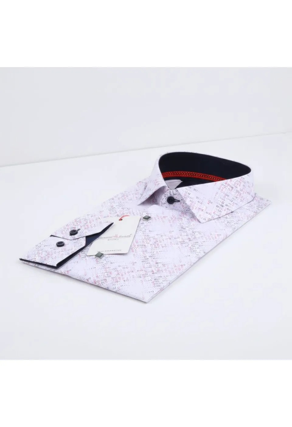 Slim Fit Uzun Kol Desenli Erkek Gömlek 3GMK311459017 - Giovanni Fratelli