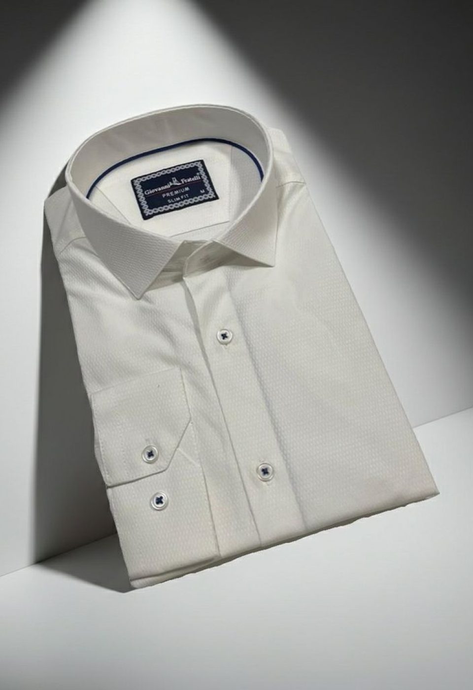 Slim Fit Uzun Kol Desenli Jakar Armürlü Gömlek 1462 CR 002