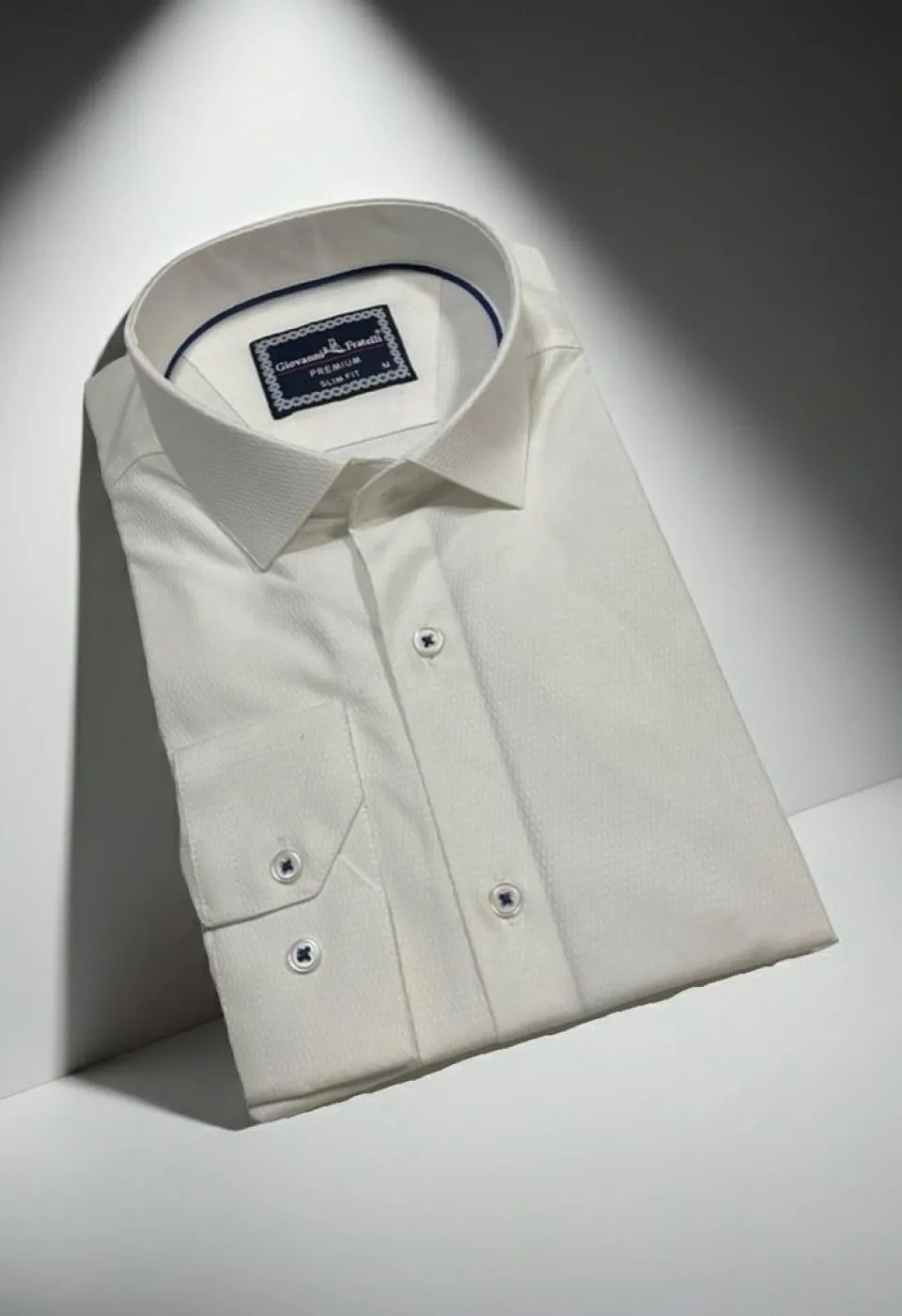 Slim Fit Uzun Kol Desenli Jakar Armürlü Gömlek 1462 CR 002