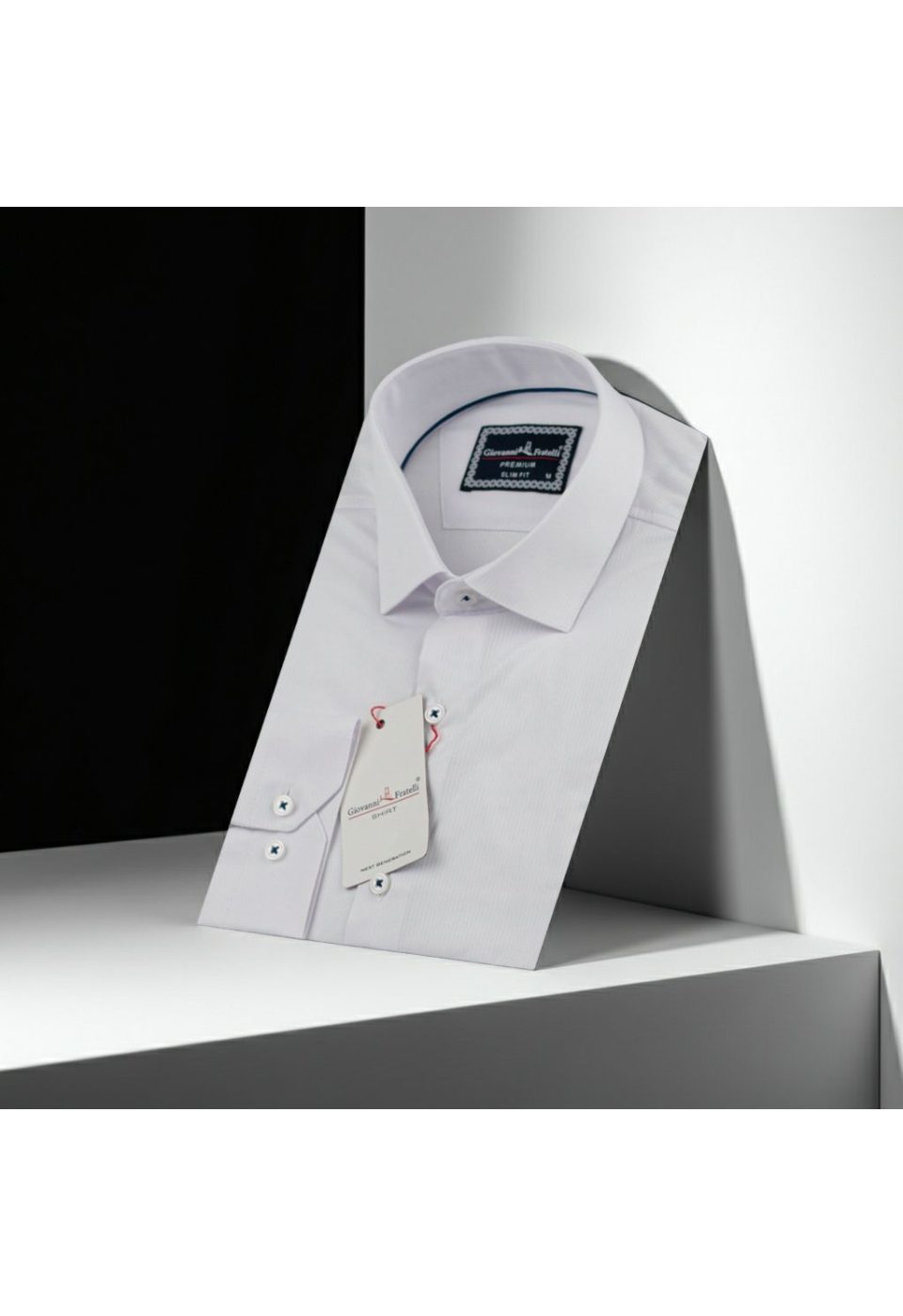 Slim Fit Uzun Kol Desenli Jakar Armürlü Gömlek 1462 CR 006 - Giovanni Fratelli