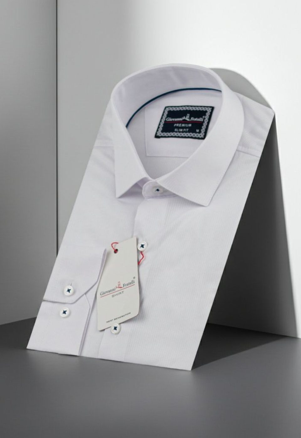Slim Fit Uzun Kol Desenli Jakar Armürlü Gömlek 1462 CR 006 - Giovanni Fratelli
