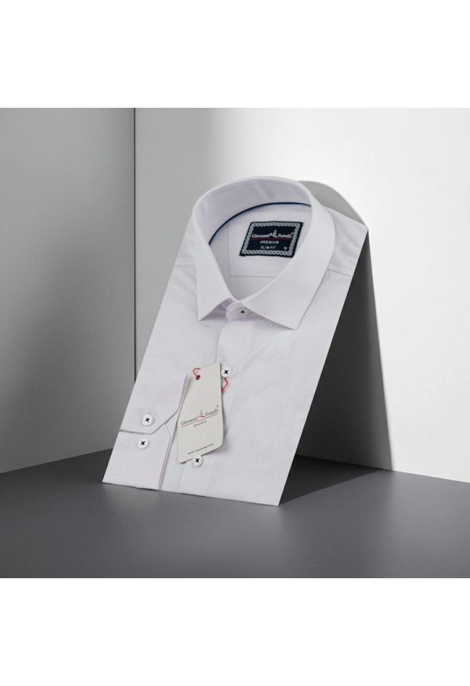 Slim Fit Uzun Kol Desenli Jakar Armürlü Gömlek 1462 CR 006 - Giovanni Fratelli