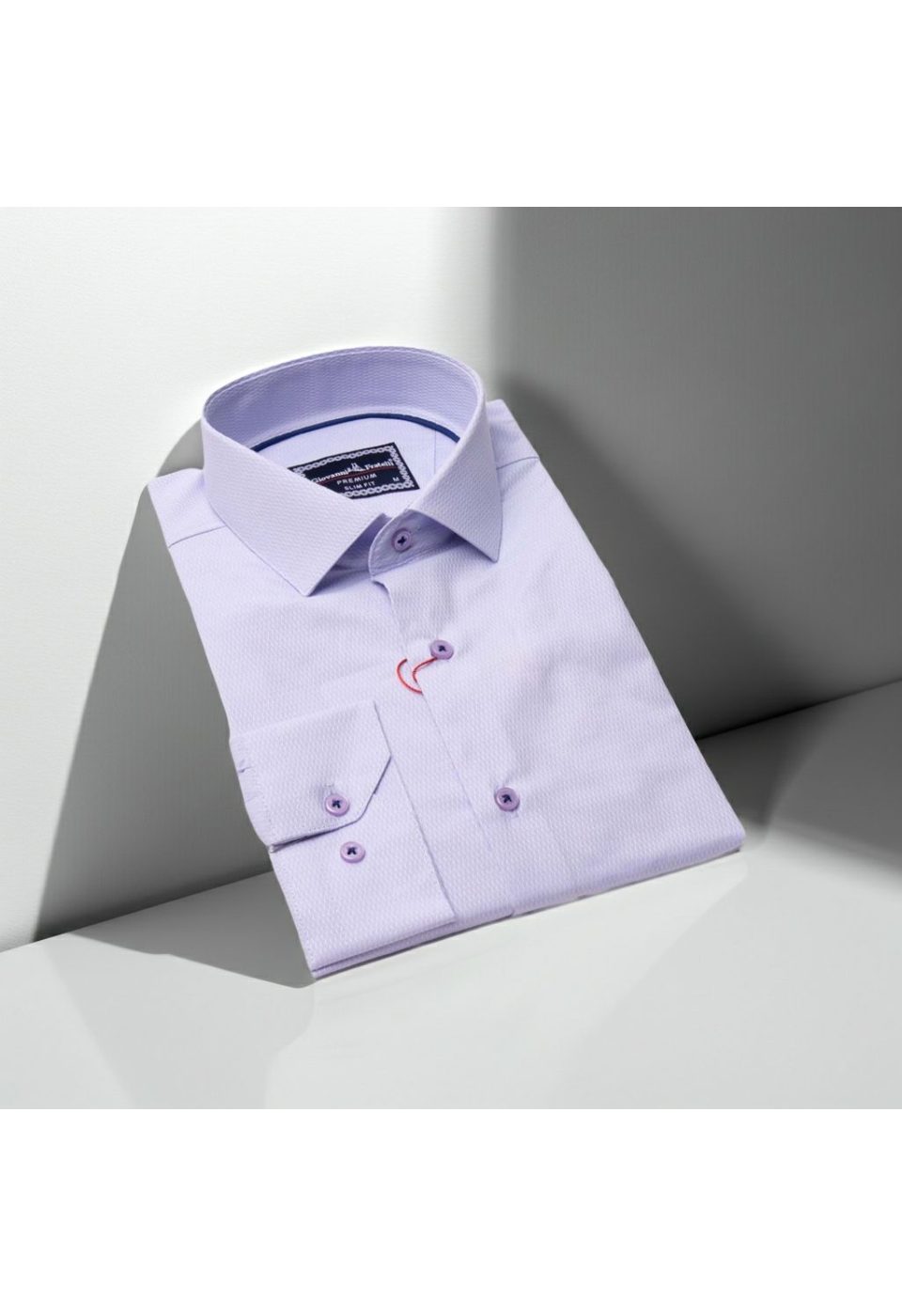 Slim Fit Uzun Kol Desenli Jakar Armürlü Gömlek 1462 CR 007 - Giovanni Fratelli