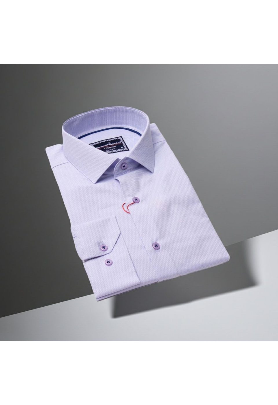Slim Fit Uzun Kol Desenli Jakar Armürlü Gömlek 1462 CR 007 - Giovanni Fratelli