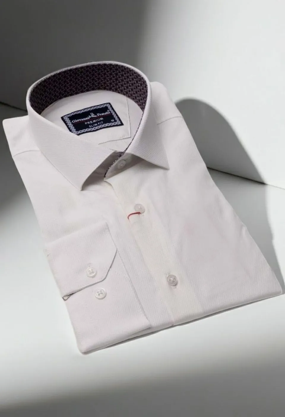 Slim Fit Uzun Kol Desenli Jakar Armürlü Gömlek 1463 CR 002