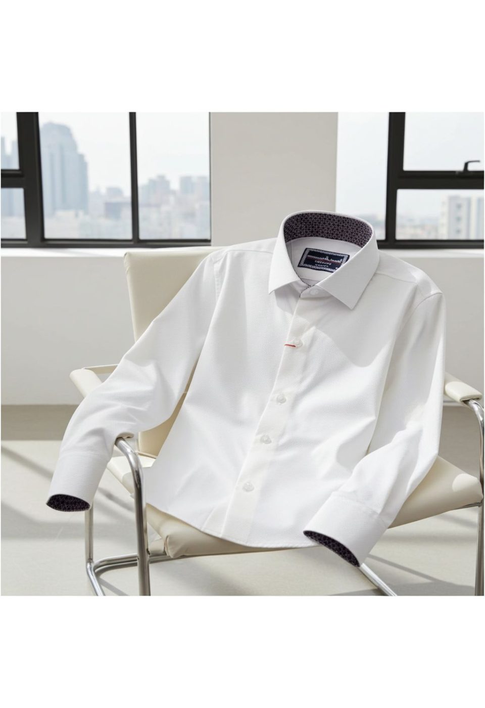 Slim Fit Uzun Kol Desenli Jakar Armürlü Gömlek 1463 CR 002 - Giovanni Fratelli