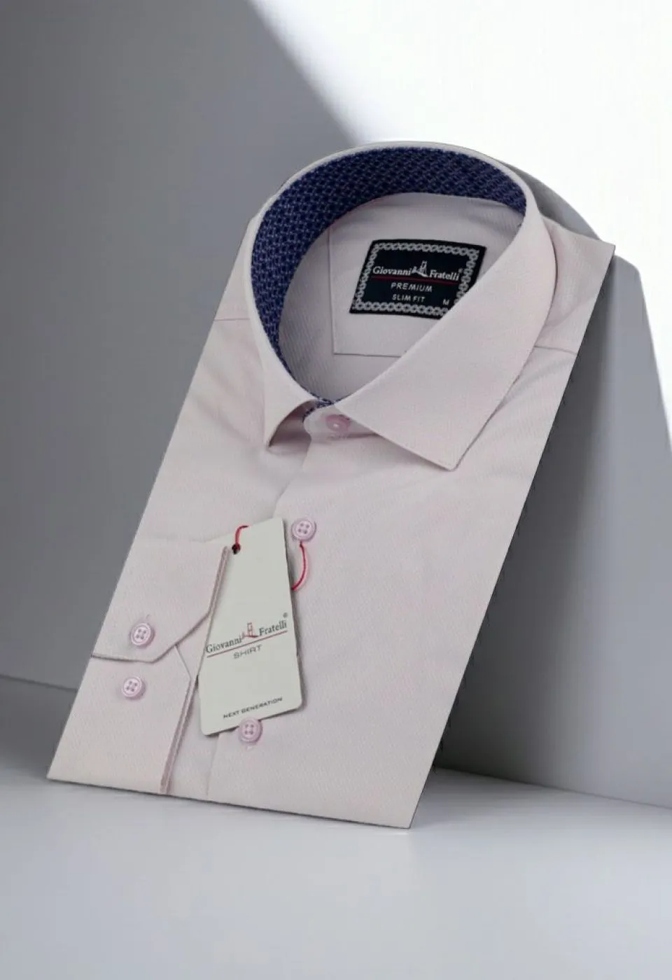 Slim Fit Uzun Kol Desenli Jakar Armürlü Gömlek 1463 CR 005