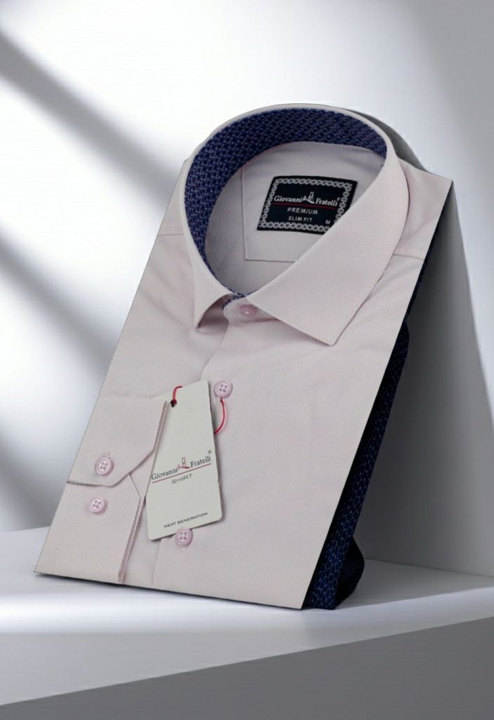 1463 CR 005 Slim Fit Uzun Kol Desenli Jakar Armürlü Gömlek 1463 CR 005 - Giovanni Fratelli