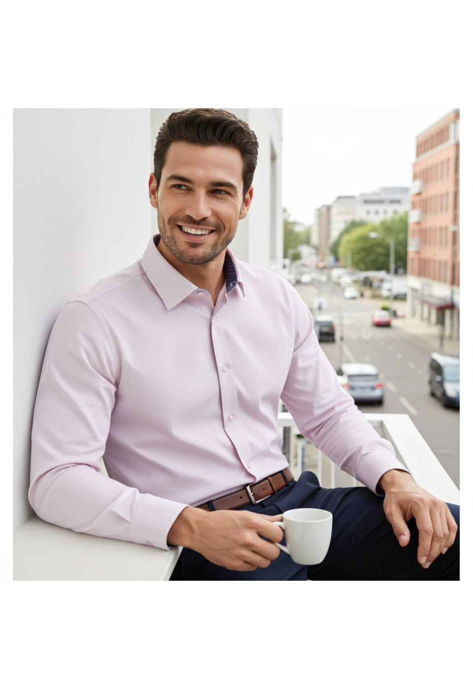 1463 CR 005 Slim Fit Uzun Kol Desenli Jakar Armürlü Gömlek 1463 CR 005 - Giovanni Fratelli