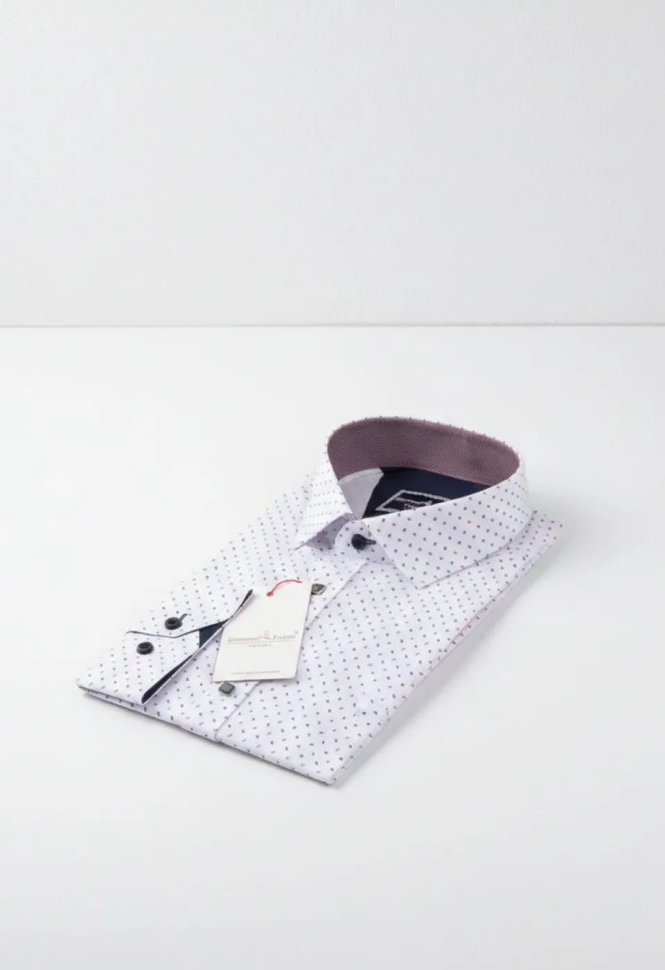 Slim Fit Uzun Kol Desenli Erkek Gömlek 3GMK311464009 - Giovanni Fratelli