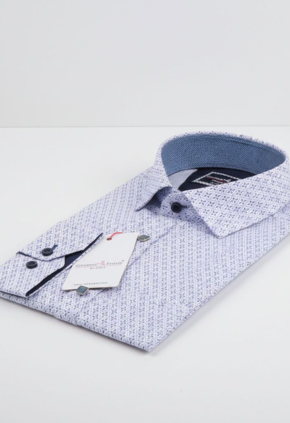 Slim Fit Uzun Kol Desenli Erkek Gömlek 3GMK311464011 Slim Fit Uzun Kol Desenli Erkek Gömlek 3GMK311464011