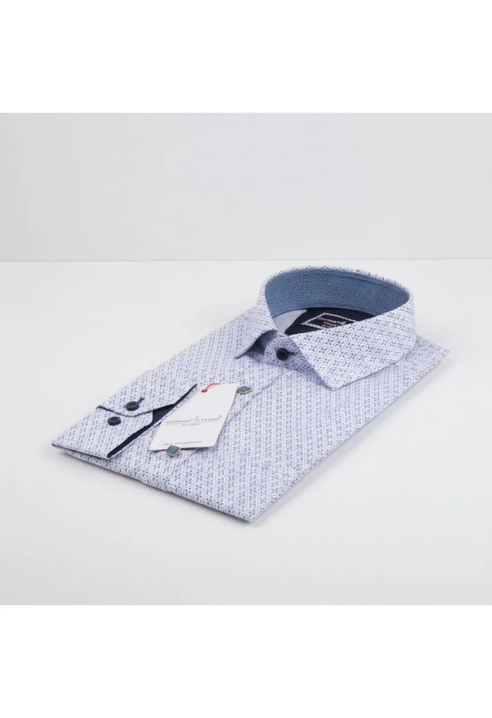 Slim Fit Uzun Kol Desenli Erkek Gömlek 3GMK311464011 - Giovanni Fratelli