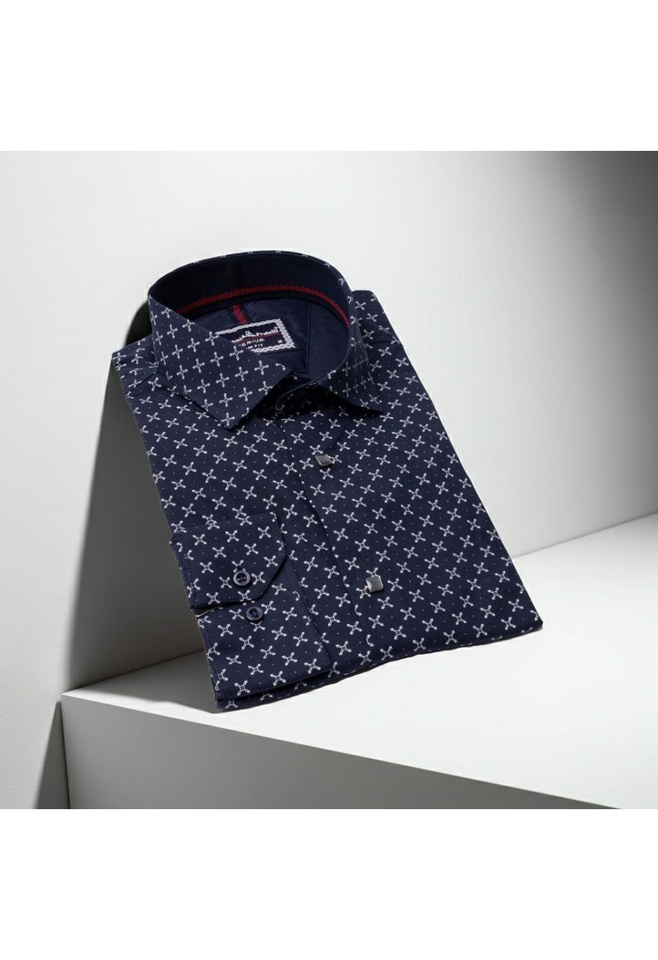 Slim Fit Uzun Kol Desenli Erkek Gömlek 3GMK311465004 - Giovanni Fratelli