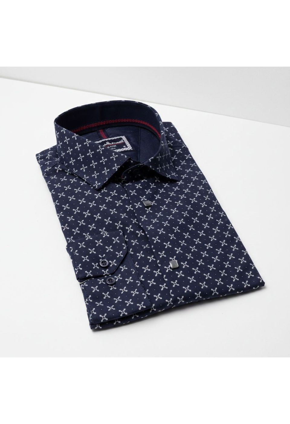 Slim Fit Uzun Kol Desenli Erkek Gömlek 3GMK311465004 - Giovanni Fratelli