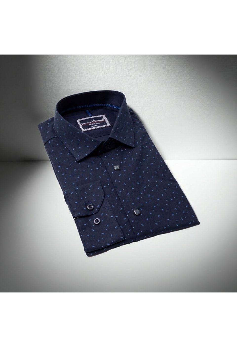 Slim Fit Uzun Kol Desenli Erkek Gömlek 3GMK311465008 - Giovanni Fratelli