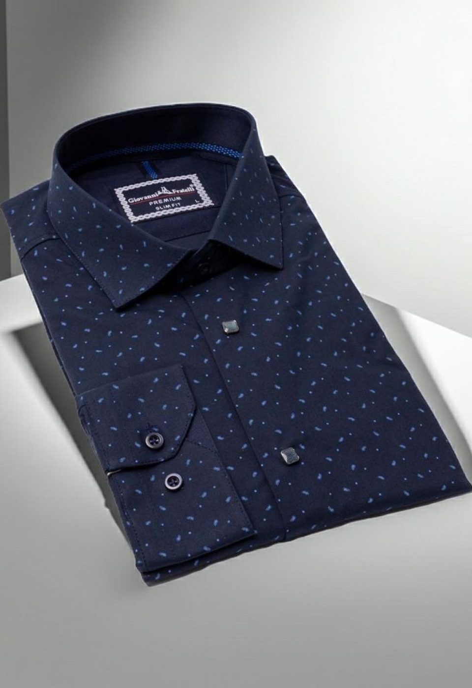 Slim Fit Uzun Kol Desenli Erkek Gömlek 3GMK311465008 - Giovanni Fratelli